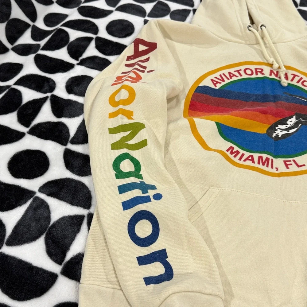 Aviator Nation Hoodie Vintage White - Picture 5 of 7